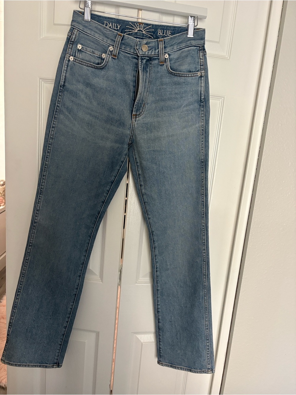 High-Rise Light Wash Jeans